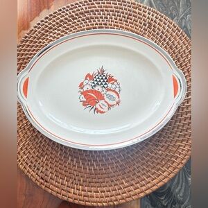 Vintage American chinaware Small oval platter 11 1/2 x8 1/2